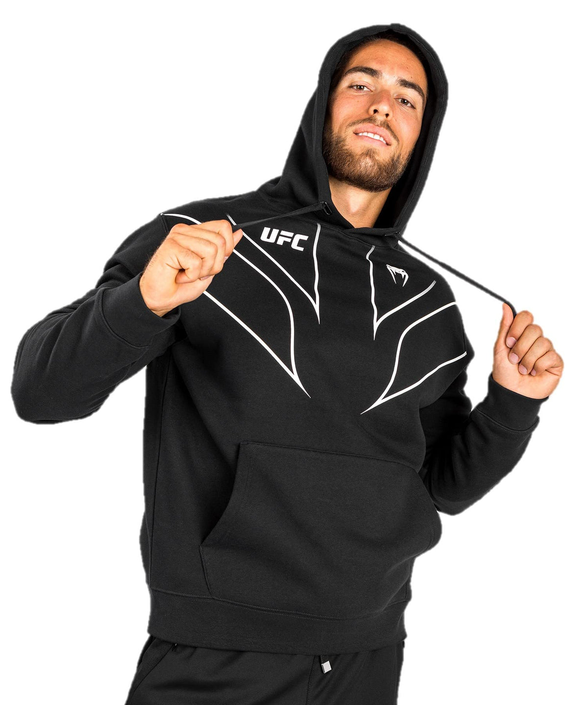 Venum Men's Standard UFC Fight Night 2.0 Replica Hoodie, Black, X-Small