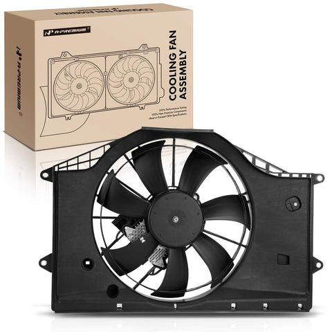 A-Premium Engine Radiator Cooling Fan Assembly with Brushless Motor Compatible with Honda Models - Civic 2016-2021 - Replace# 190305AAA01, 190205AAA01