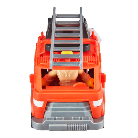 Fisher-Price Imaginext Rescue Fire Truck, push-along vehicle and character figure set for preschool kids ages 3-8 years