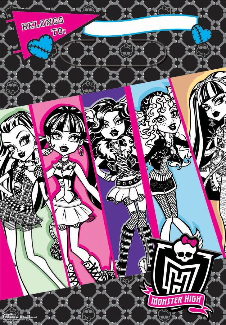 Monster High Loot Bags (8) Birthday Favor Treat Goodie Party Supplies Girl