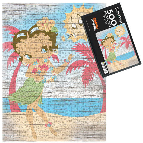 Betty Boop Hula Boop 500 Piece Jigsaw Puzzle for Adults, 16" L X 21.5" W