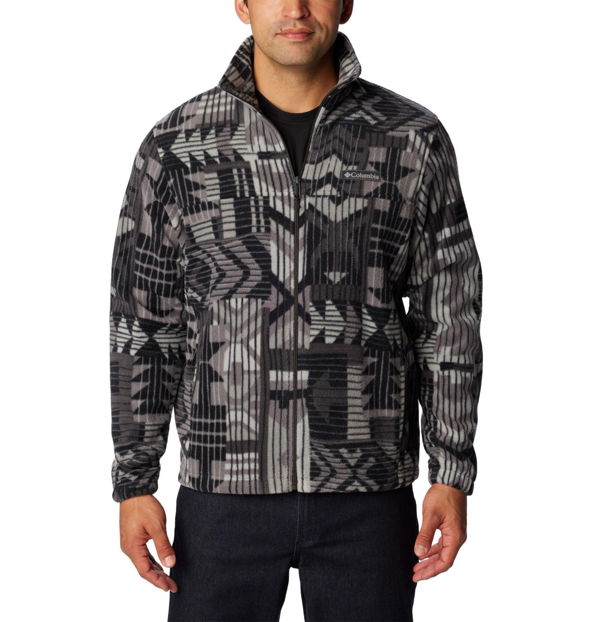 Columbia Men's Steens Mountain Printed Jacket, Shark Pathways Print, XX-Large