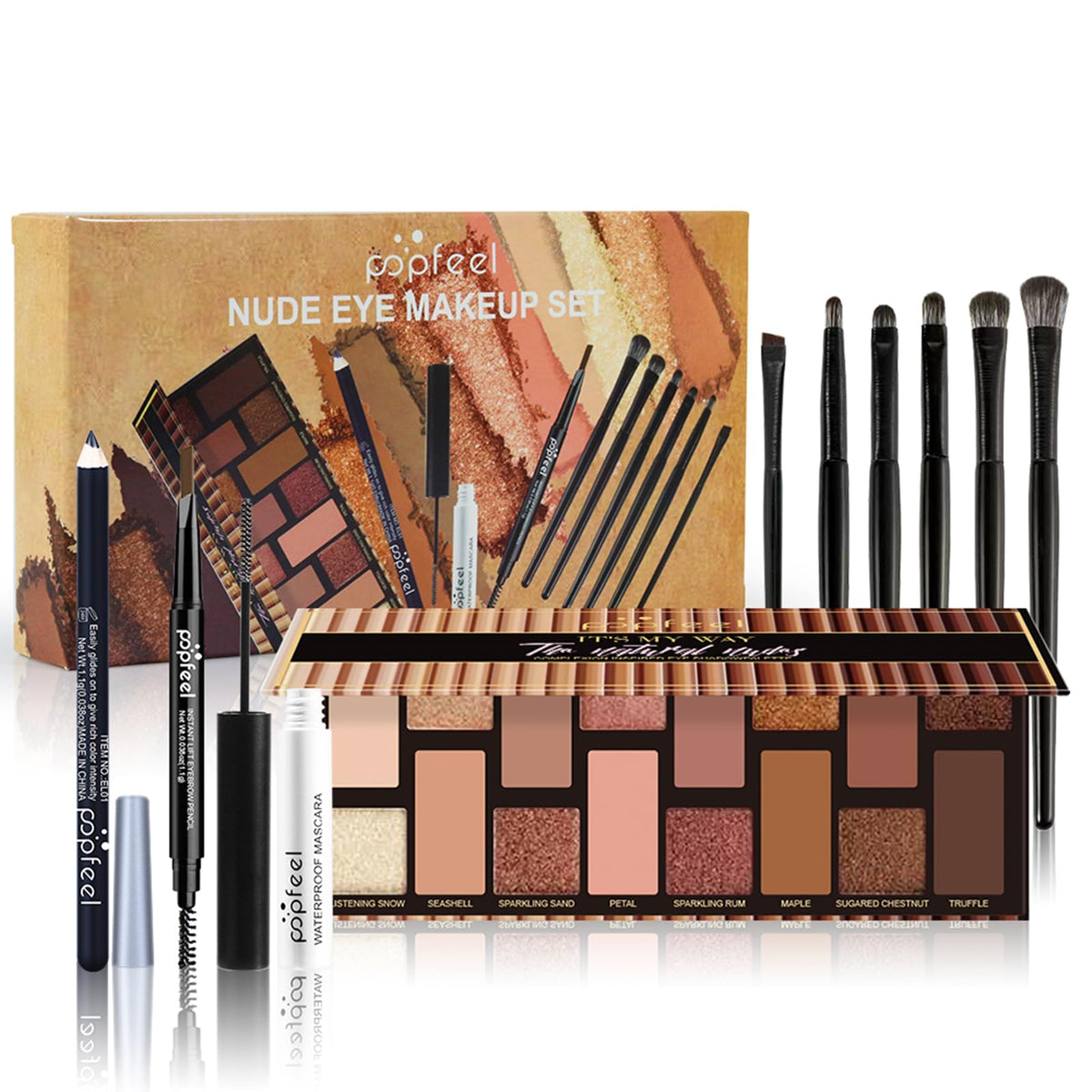 RoseFlower Makeup Kit for Women, All in One Makeup Gift Set for Women and Teen Girl, Full Makeup Kit with Eyeshadow Palette Mascara Eyeliner Pencil Eye Shadow Brush