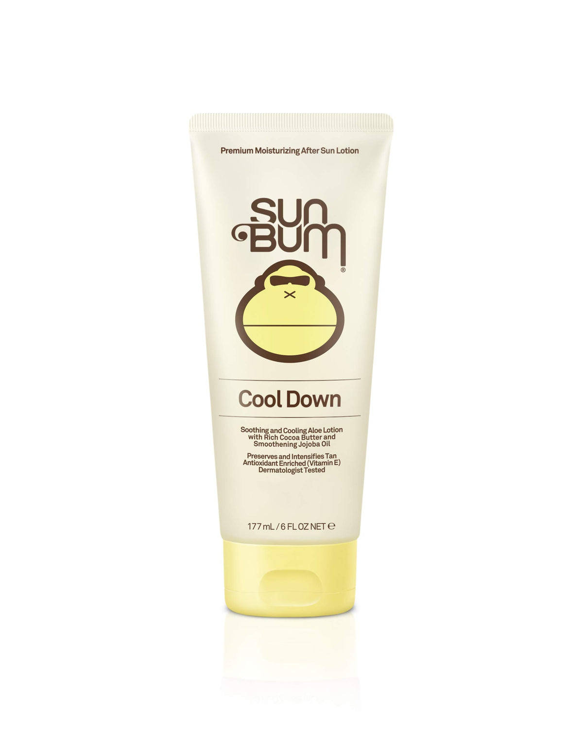 Sun Bum Cool Down Hydrating After Sun Lotion with Hydrating Aloe, Cocoa Butter and Vitamin E - Moisturizing Sun Burn Relief - Gluten Free, Vegan - 6oz Tube