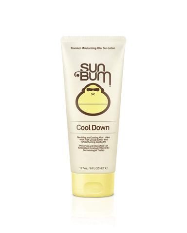 Sun Bum Cool Down Hydrating After Sun Lotion with Hydrating Aloe, Cocoa Butter and Vitamin E - Moisturizing Sun Burn Relief - Gluten Free, Vegan - 6oz Tube