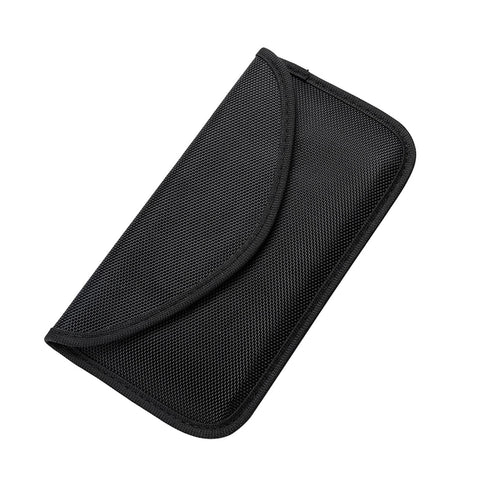 DUBENS Security Bag - Mobile Phone Anti-Tracking Anti-Spy GPS RFID Signal Blocking Bag Shielding Bag Wallet Case for Mobile Phone Privacy Protection (Black)