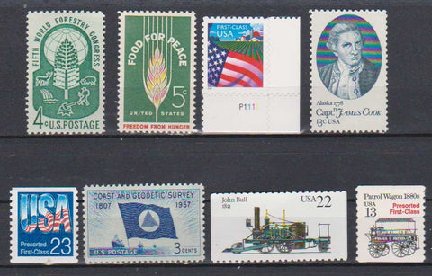 USA Postage Stamps Set Of Eight