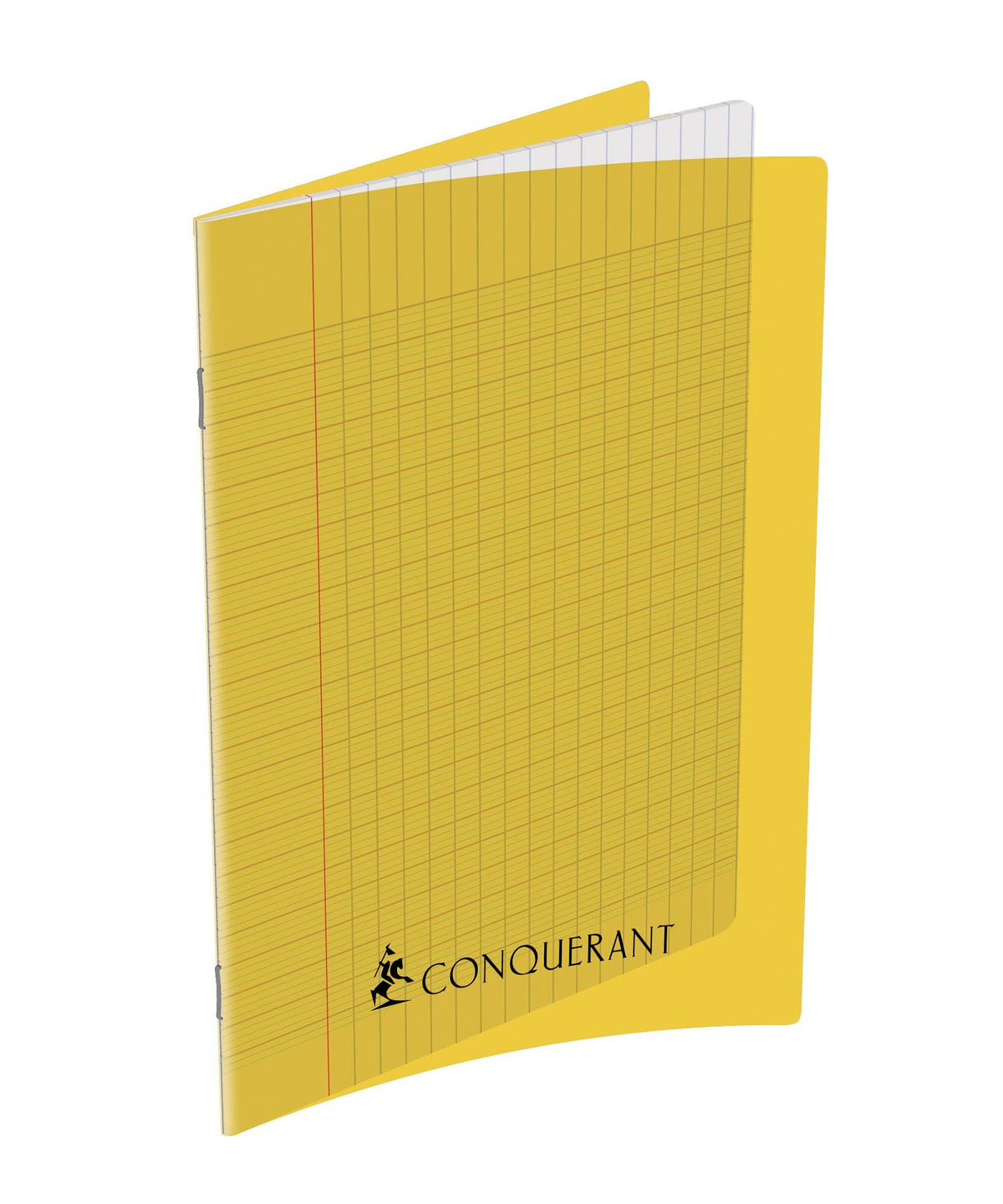 ConquÃ©rant Classic Notebook 17 x 22 cm Large Squares SeyÃ¨s 192 Stapled Pages Polypropylene Cover Yellow