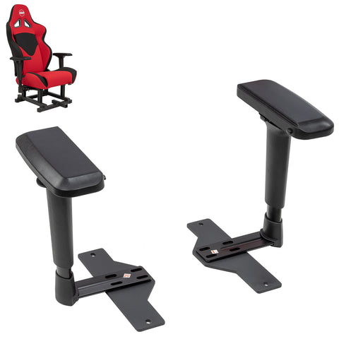 SimFab Armrest Kit With 4way Adjustment. Proprietary Design And Compatible With OpenWheeler Racing And Flight Simulator