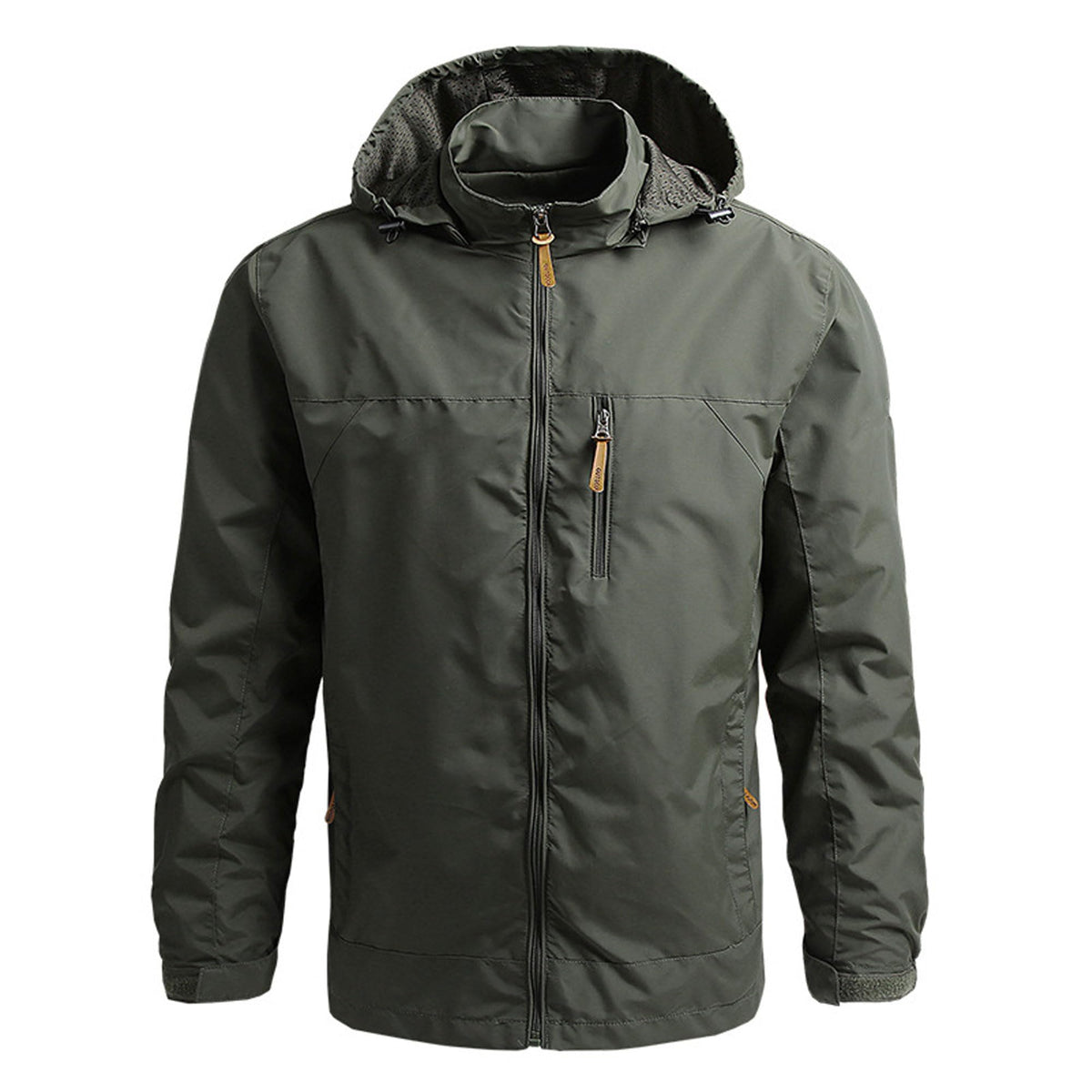 Letuwj Outerwear men's rushing jacket windbreaker outdoor jacket Army green 2XL