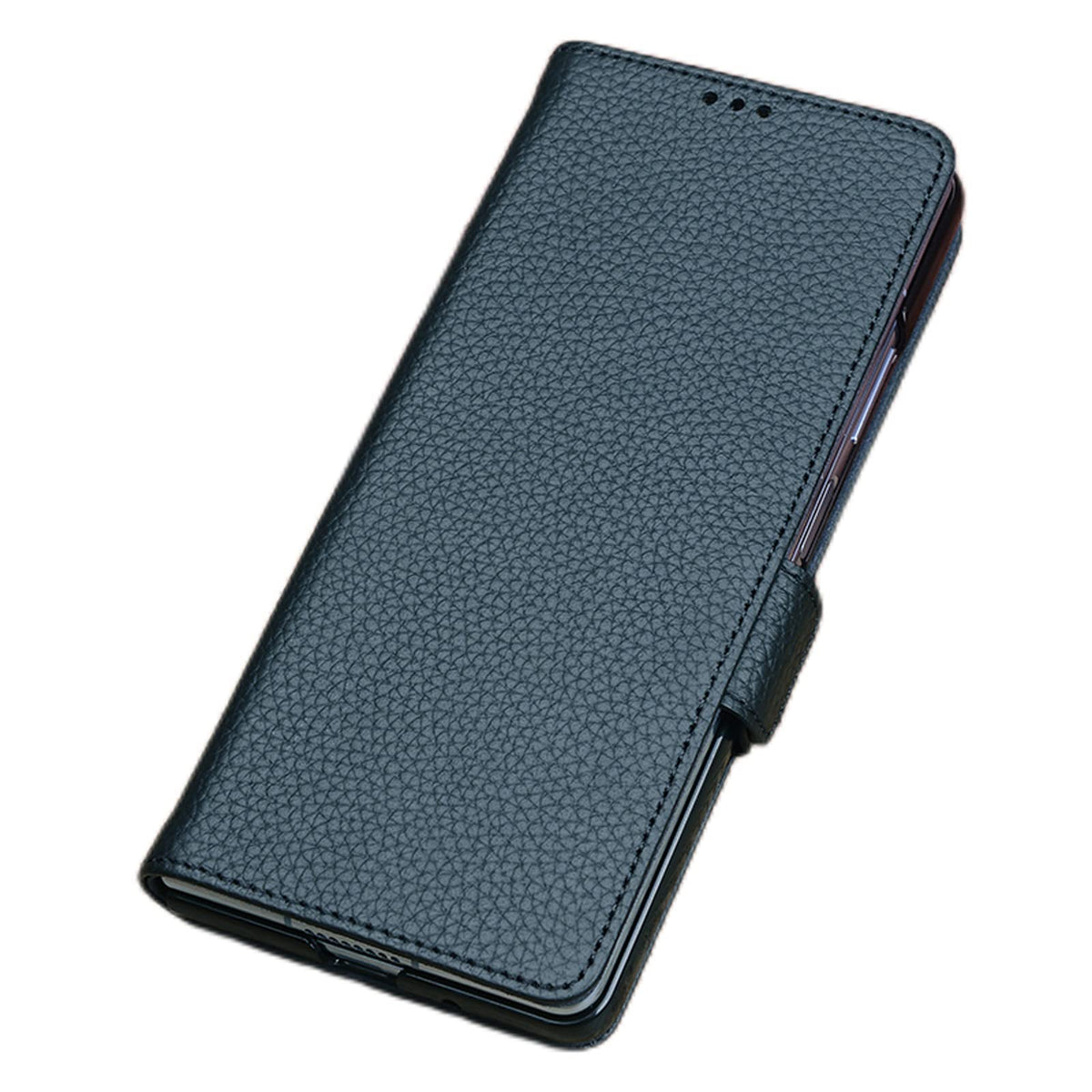 Business Case for Honor Magic V3, Luxury Genuine Leather Magnetic Closure Flip Case with Soft Microfiber Lining Folio Phone Cover,G