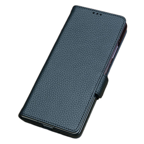 Business Case for Honor Magic V3, Luxury Genuine Leather Magnetic Closure Flip Case with Soft Microfiber Lining Folio Phone Cover,G