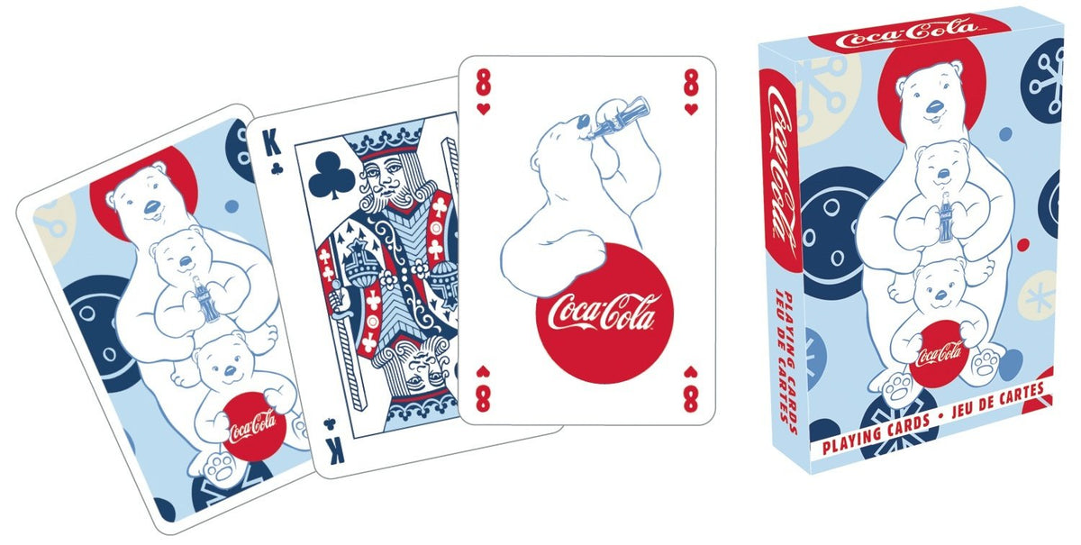 Aquarius Coca Cola Polar Bears Playing Cards