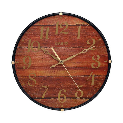 Casio IQ-81-5B Wood Printed Wall Clock