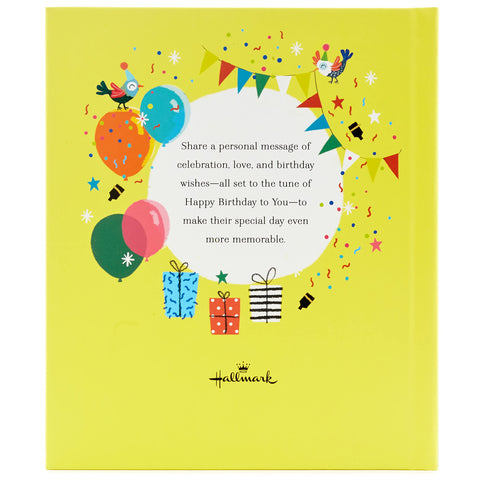 Hallmark Recordable Book with Music for Children (Happy Birthday to You!)