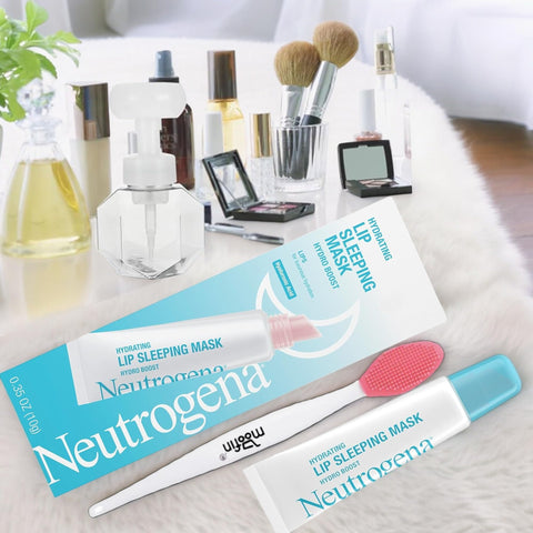 Hydro Boost Hydrating Lip Sleeping Mask, Bundle Moofin Nose Cleaning Brush, Nourishing Night Lip Balm with Hyaluronic Acid & Shea Butter, Non-Comedogenic, Lip Care Balm~ [Pack of 6]