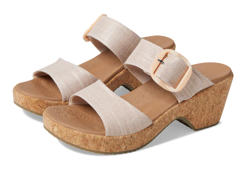 Skechers Women's Brystol Wedge Sandal, LightPink, 8