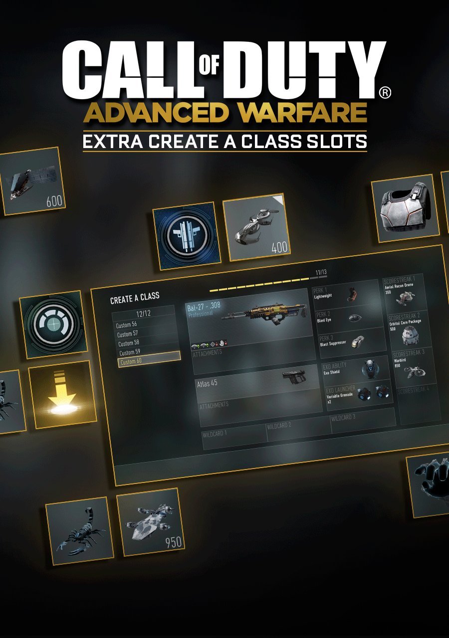 Call of Duty: Advanced Warfare - Extra Create A Class Slots [Online Game Code]