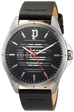 Police Barwara Men's Watch, Time Only, Analogue - 45 mm, Black, 42 mm, Strap PEWJA2204503
