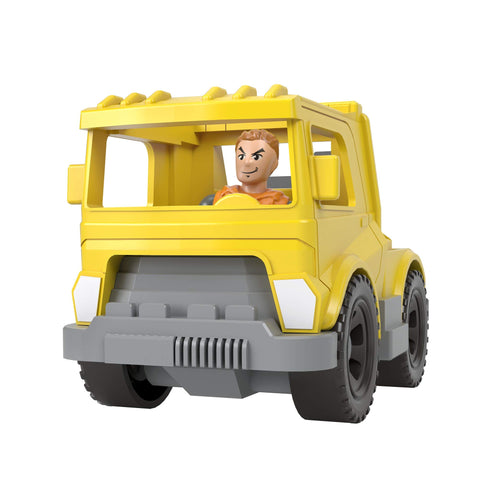 Fisher-Price Imaginext Mega Hauler, Push-Along Toy Tow Truck and Character Figure Set for Preschool Kids Ages 3-8 Years