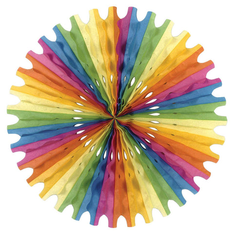 Beistle 12-Piece Tissue Fans, 25-Inch