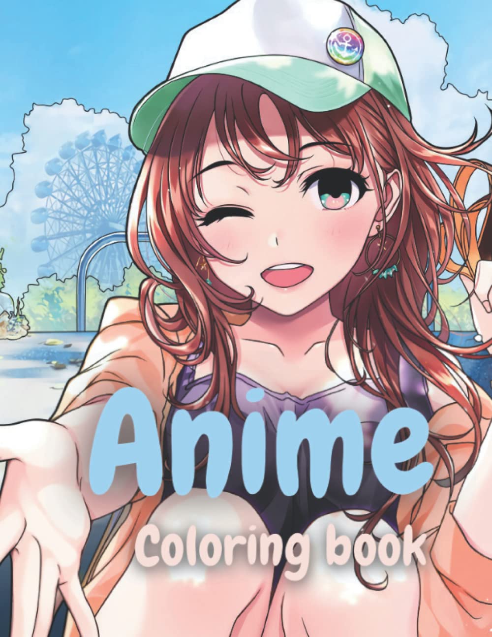 Anime coloring book: Japanese coloring book