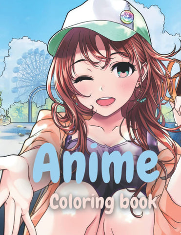 Anime coloring book: Japanese coloring book