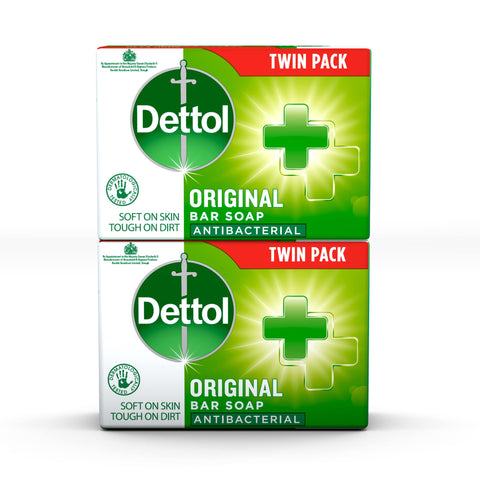 Dettol Antibacterial and Moisturings Bar Soap Original, Pack of 12