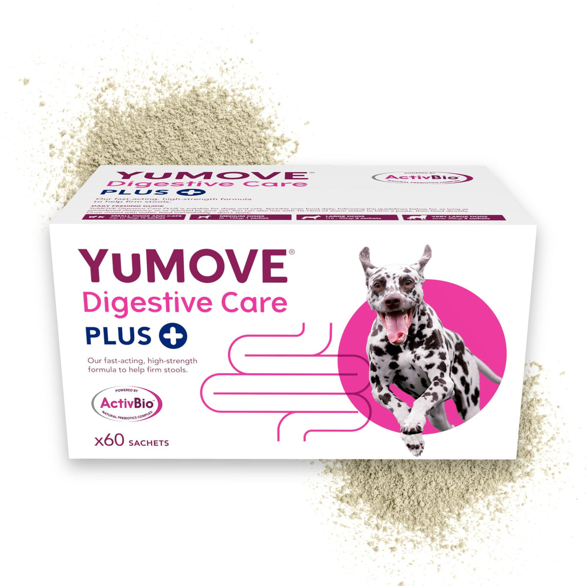 YuMOVE Digestive Care PLUS | Previously YuDIGEST PLUS | Veterinary Strength Fast-acting Probiotic Digestive Support for Dogs, All Ages and Breeds | 60 Sachets | Packaging may vary