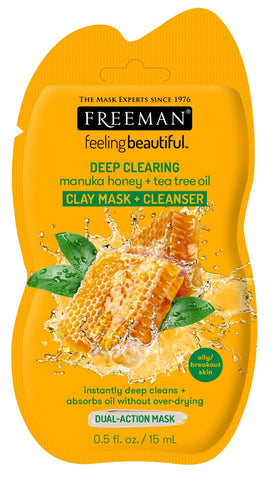 Freeman Facial Manuka Honey + Tea Tree Clay Mask (Pack of 1)