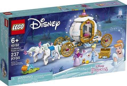 LEGO Disney CinderellaÃƒÂ¢Ã¢â€šÂ¬Ã¢â€žÂ¢s Royal Carriage 43192; Creative Building Kit That Makes a Great Gift, New 2021 (237 Pieces)
