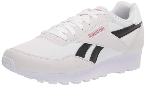 Reebok Women's Rewind Run Sneaker, white/core black/blush metal, 5.5