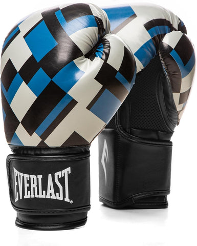 Everlast Unisex Spark Boxing Gloves Blue Grid 12oz