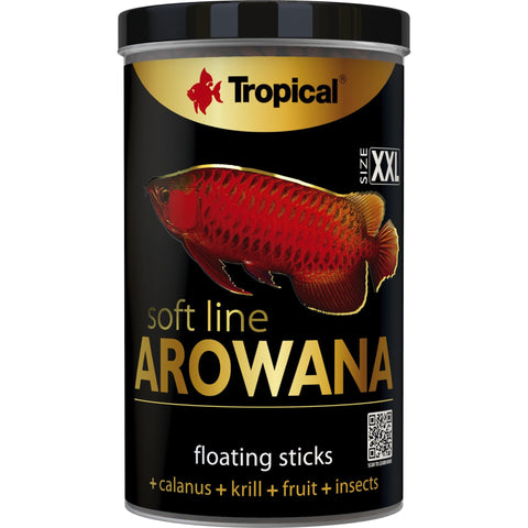 SOFT LINE AROWANA SIZE XXL 1000ml / 320g - - soft floating sticks for adult arowanas protein & color enhancement