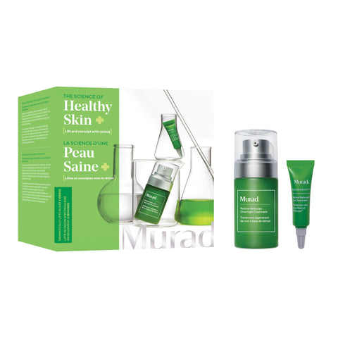Murad Lift and Resculpt with Retinal - 2-Piece Trial Kit ($73 Value) - Anti-Aging Skincare Set Encapsulated Retinal for Lines and Wrinkles - Retinal Serum 0.5Fl Oz, Retinal Eye Treatment 0.11Fl Oz