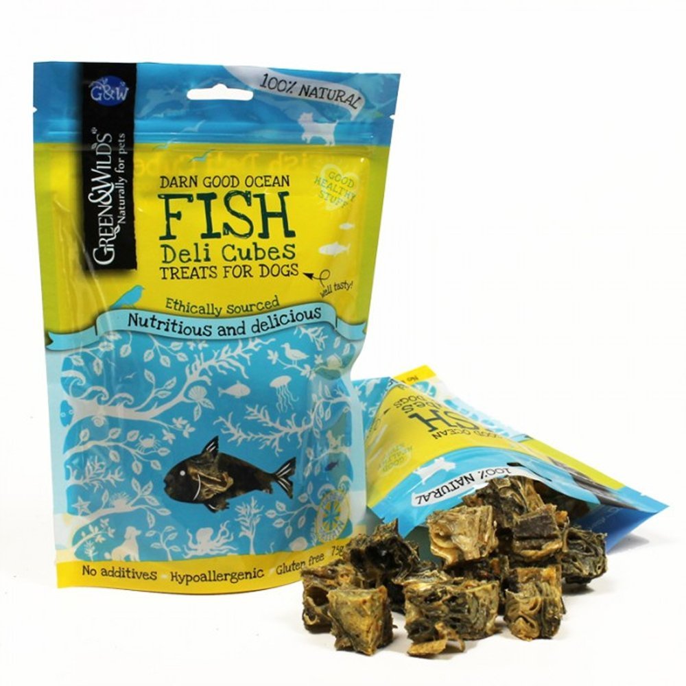 Green & Wilds Fish Dog Treats - Fish Deli Cubes
