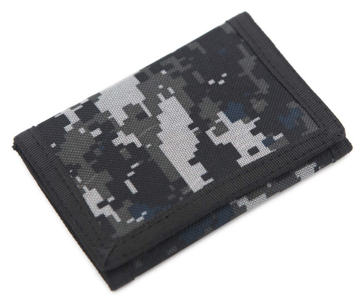 RFID Slim Camouflage Wallet/Trifold Canvas Outdoor Sports Wallet for Boys & Kids (XACamouflage)