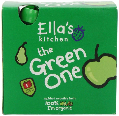 Ellas Kitchen - The Green One Fruit Smoothie - Multipack - (90gx5) x 6