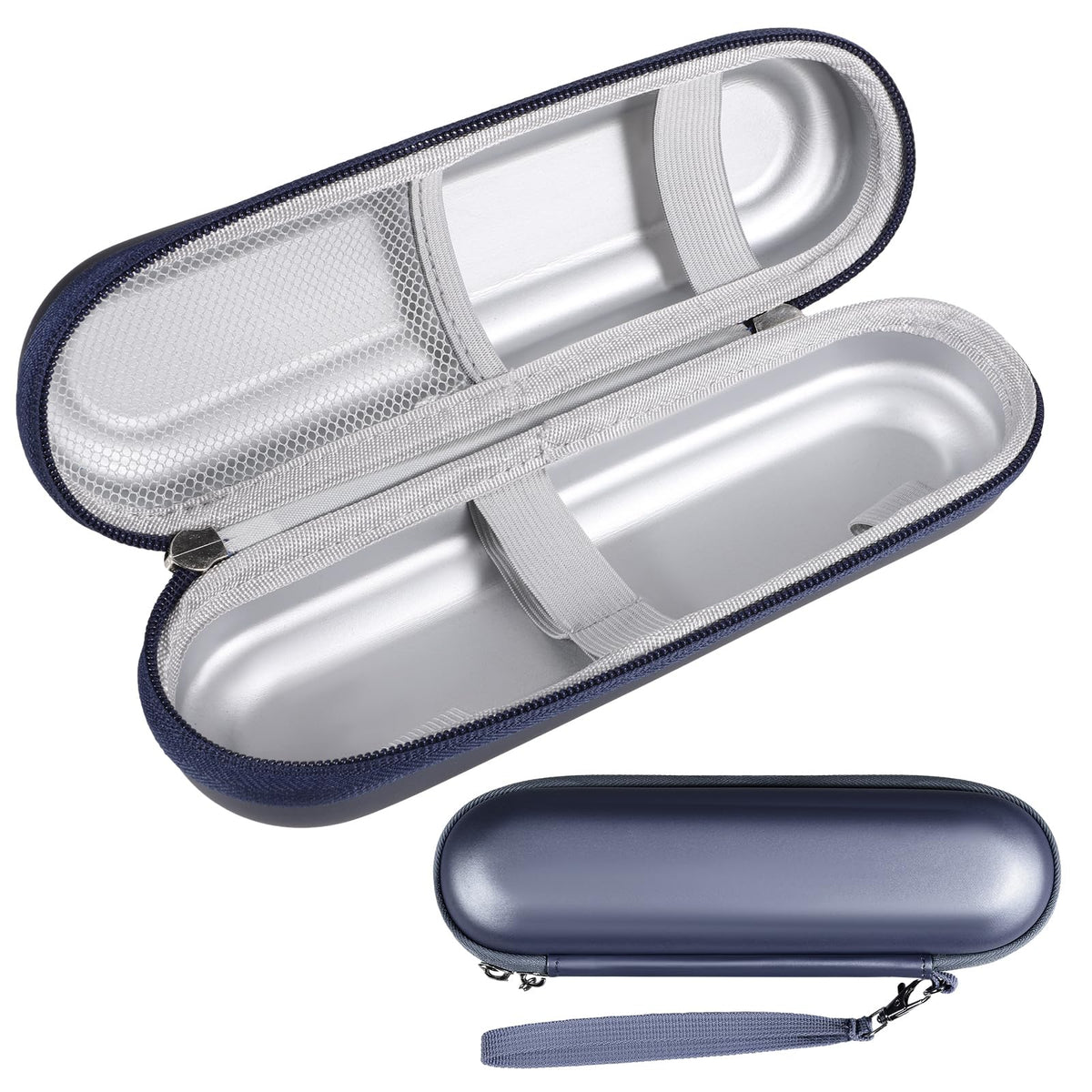 Electric Toothbrush Travel Case, Portable Electric Toothbrush Case Toothbrush Case with Accessories Storage, Electric Toothbrush Holder Toothbrush Covers for School Travel (Dark Blue)