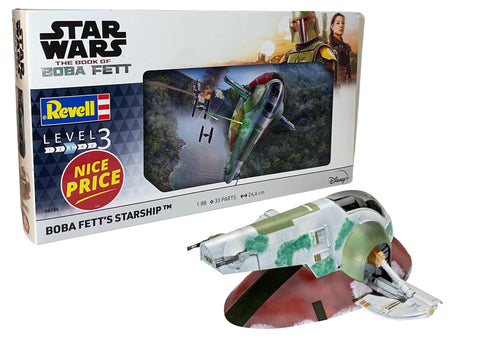 Revell 06785 Star Wars: The Book of Boba Fett - Boba Fett's Starship™ 1:88 Scale Unbuilt/Unpainted Plastic Model Kit
