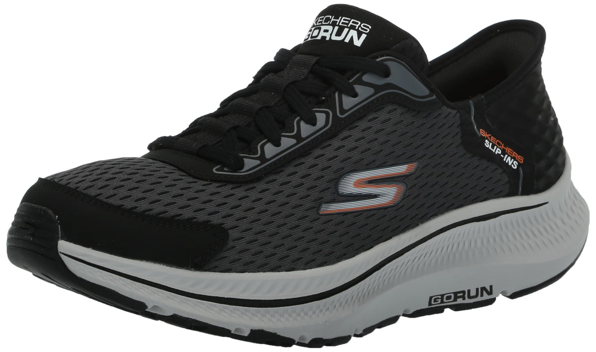 Skechers Men's Hands Free Slip-ins Go Run Consistent 2.0 Empower Sneaker, Black/Charcoal, 11