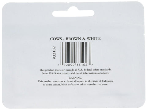 Bachmann Trains - FIGURES - COWS - BROWN & WHITE (6pcs/pk) - HO Scale