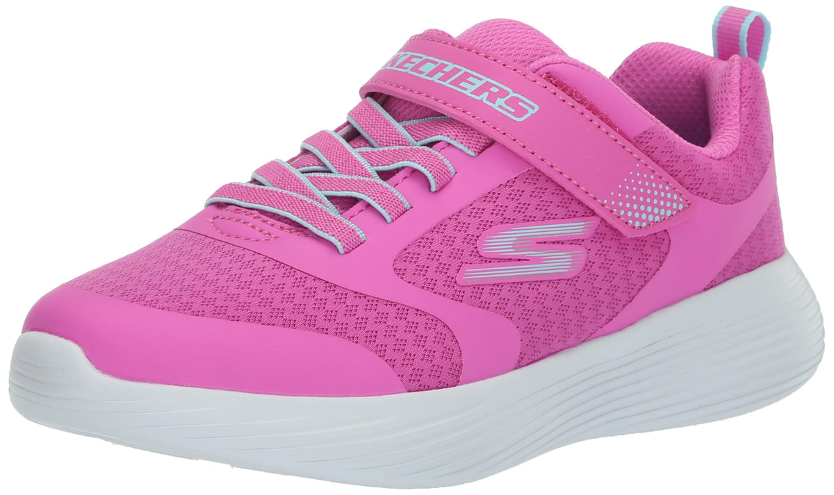 Skechers Girls Go Run 400 V2 Sneaker, Pink/Aqua, 2 Little Kid