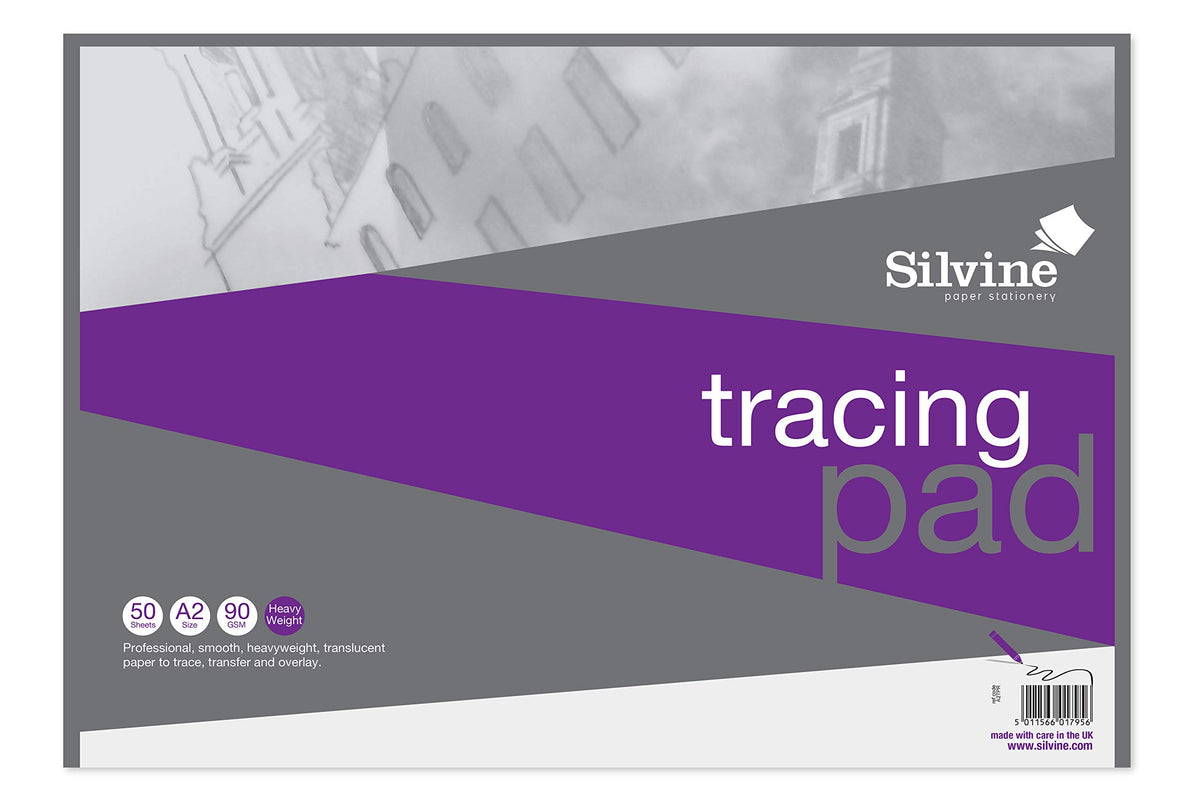 Silvine A2 Tracing Pad 90gsm 50 Sheets