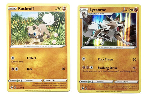 Lycanroc 030/073 - Champions Path - Foil - Evolution Pokemon Card Lot - Midday Form