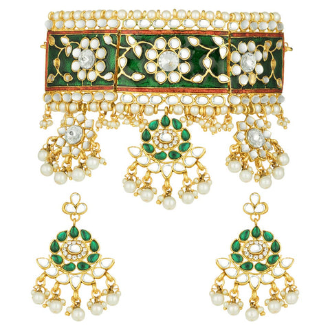 Aheli Rani Padmavati Bridal Wedding Necklace Indian Traditional Bollywood Jewelry Set Gift for Women