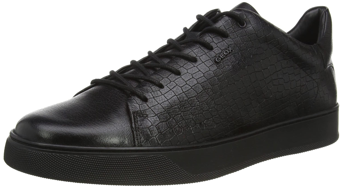 Geox Men's U CORYAN C Sneaker, Black, 9