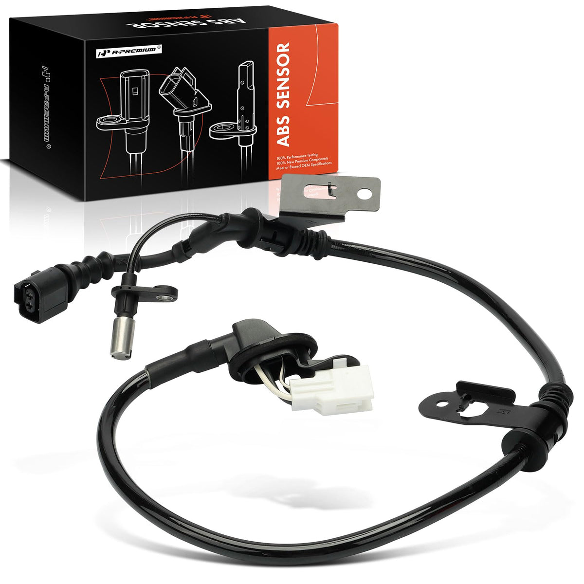 A-Premium ABS Wheel Speed Sensor Compatible with Mazda Models - CX-5 CX5 2017 2018 2019 2020 2021 - Rear Right Passenger Side, Replace# KA0K437EX, KA0K437EXA