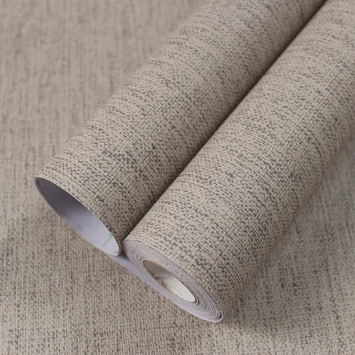 WADILE Grasscloth Peel and Stick Wallpaper 15.7in x 78.7in, Textured Contact Paper for Cabinets, Faux Linen Wall Paper Pull and Stick, Fabric Vinyl Wallpaper Self Adhesive Gray Yellow