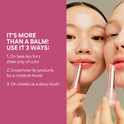 innisfree Dewy Tint Lip Balm with Hydrating Hyaluronic Acid and Ceramides, Tinted Korean Lip Balm, Power Cherry